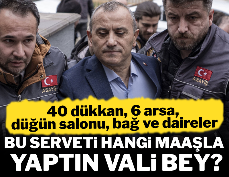Bu serveti hangi maaşla yaptın vali bey?