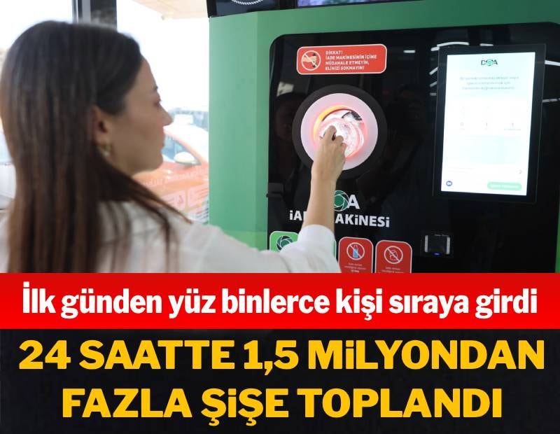 İlk günden yüz binlerce kişi sıraya girdi: 24 saatte 1,5 milyondan fazla şişe toplandı