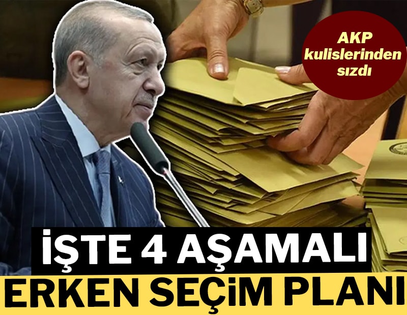 AKP kulislerinden sızdı: İşte 4 aşamalı erken seçim planı