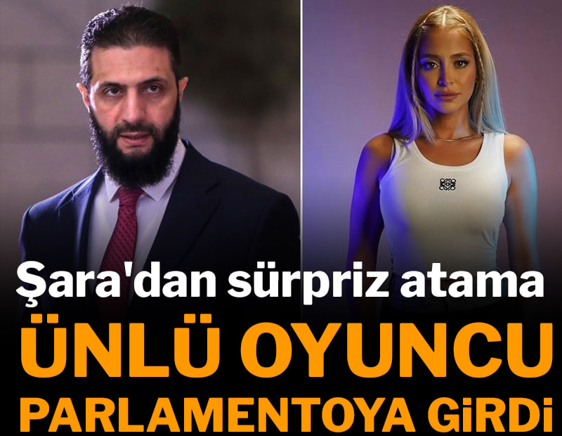 Şara'dan sürpriz atama! Ünlü oyuncu parlamentoya girdi
