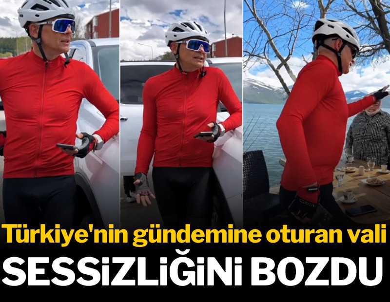 Bisiklet sürerken tayt giydiği için görevden alınan Ardahan Valisi sessizliğini bozdu