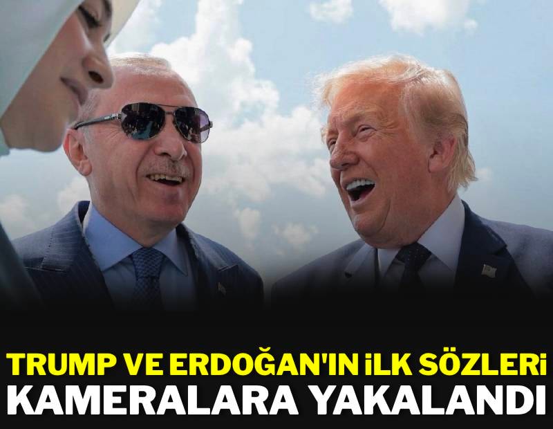 Trump ve Erdoğan'ın ilk konuşması kameralara yakalandı
