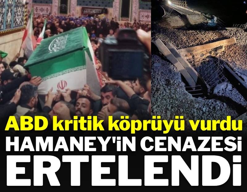 ABD Hamaney'in cenaze töreninden önce demiryollarını vurunca, tören ertelendi