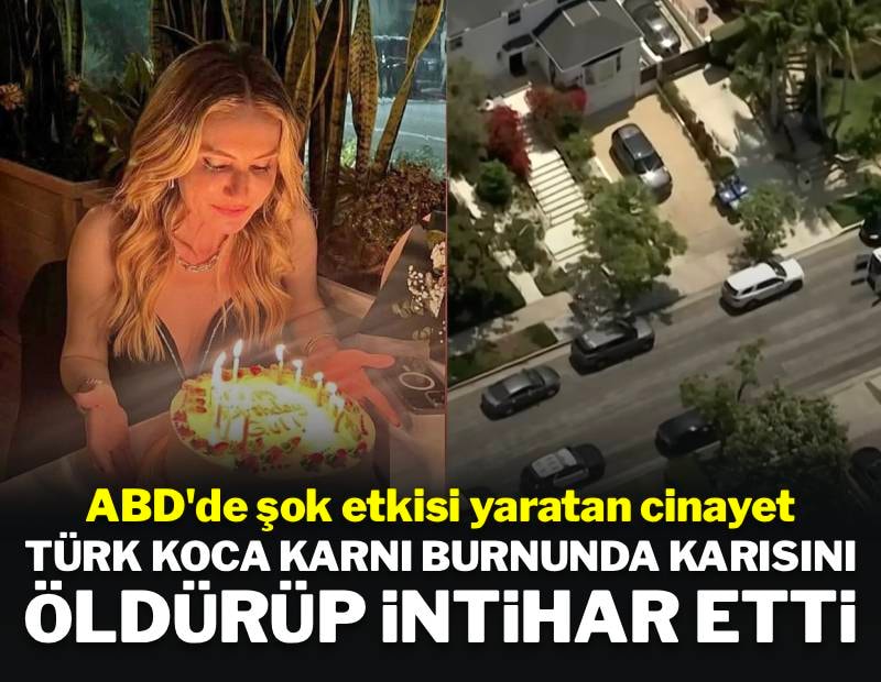 ABD'de şok etkisi yaratan cinayet: Türk koca karnı burnunda karısını öldürüp intihar etti