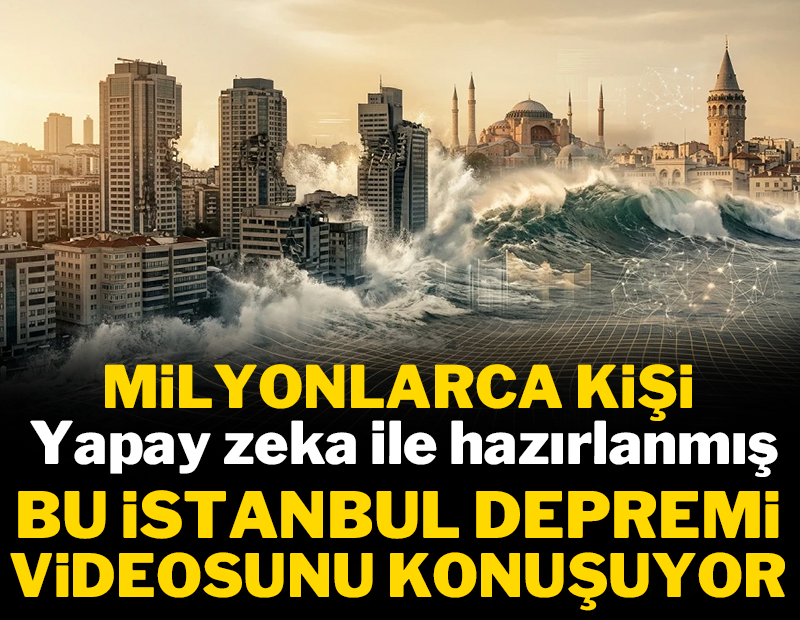 Milyonlarca kişi yapay zeka ile hazırlanmış bu deprem videosunu konuşuyor!