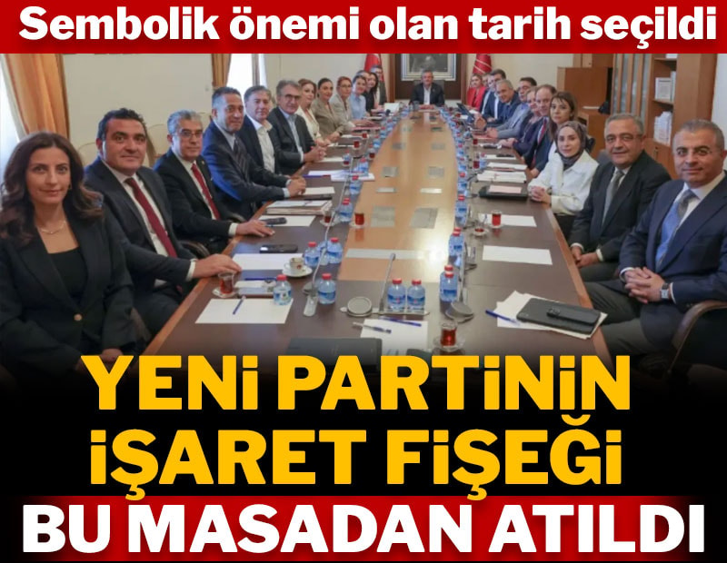 CHP'de yeni parti için sembolik önemi olan tarih seçildi