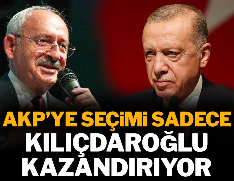 AKP'ye seçimi sadece Kılıçdaroğlu kazandırabiliyor: İşte anket sonucu...