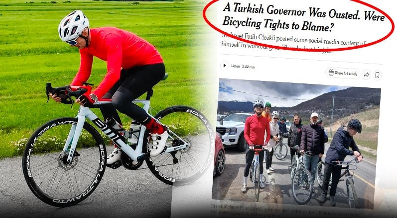 Dünya bizim Vali'yi konuşuyor: 'Suçlu bisiklet taytı'