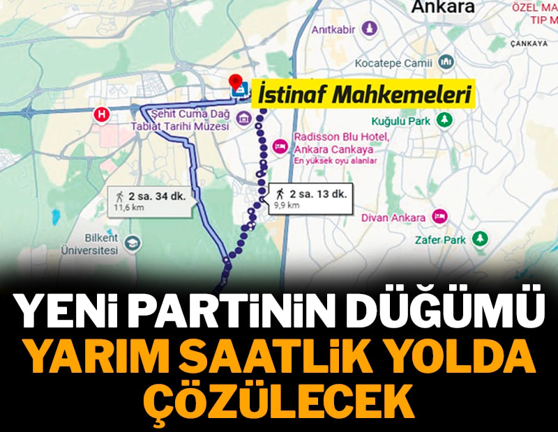 Yeni partinin düğümü yarım saatlik yolda çözülecek