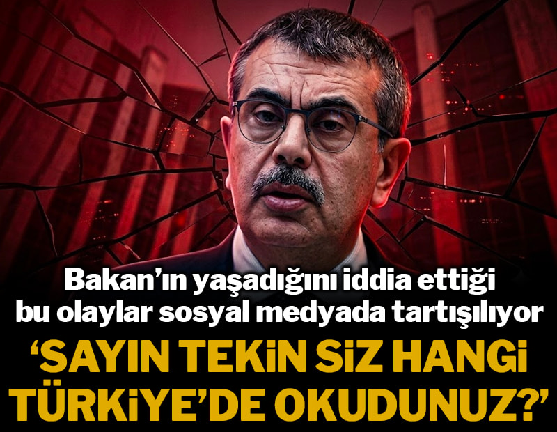 Yusuf Tekin ilkokulda bu olayları yaşamış... 'Sayın Tekin siz hangi Türkiye'de okudunuz'