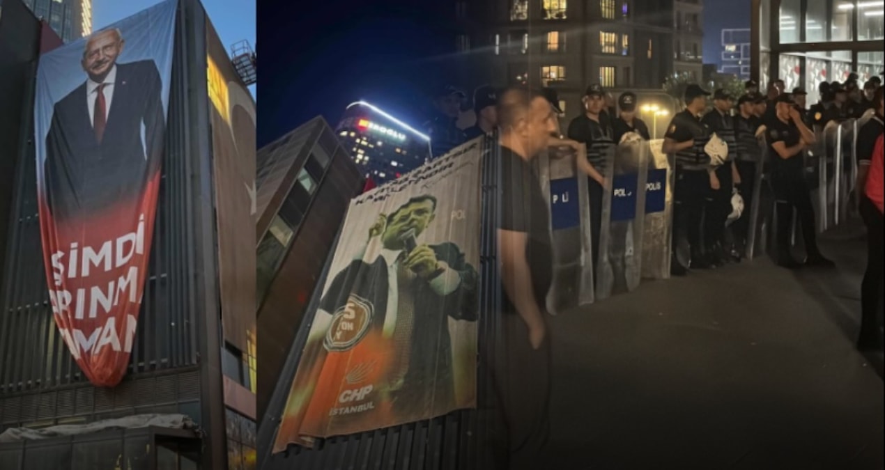 CHP İstanbul İl Başkanlığına 10 ay sonra yine polis girdi