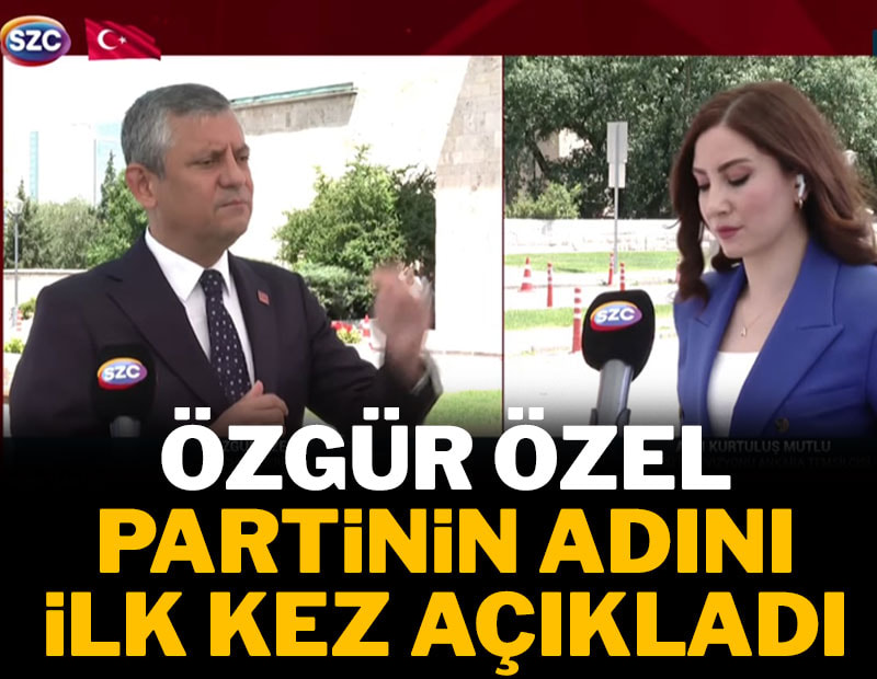 Son dakika: Özel yeni partinin ismini açıkladı!