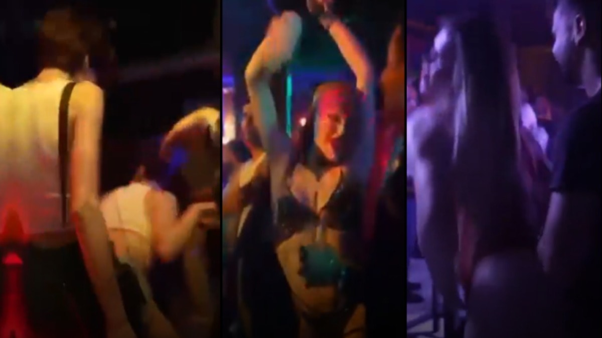 Fuhuş barına baskında rezil görüntüler 