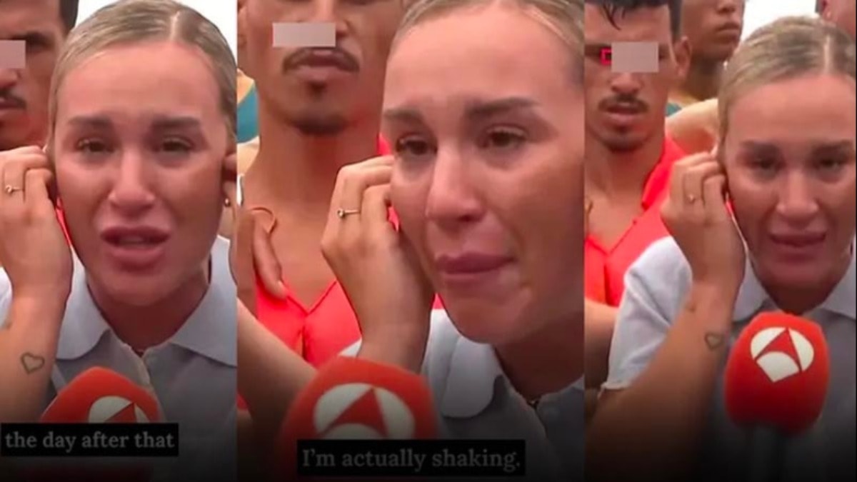İspanya'da canlı yayına bağlanan kadın ağlayarak yardım istedi
