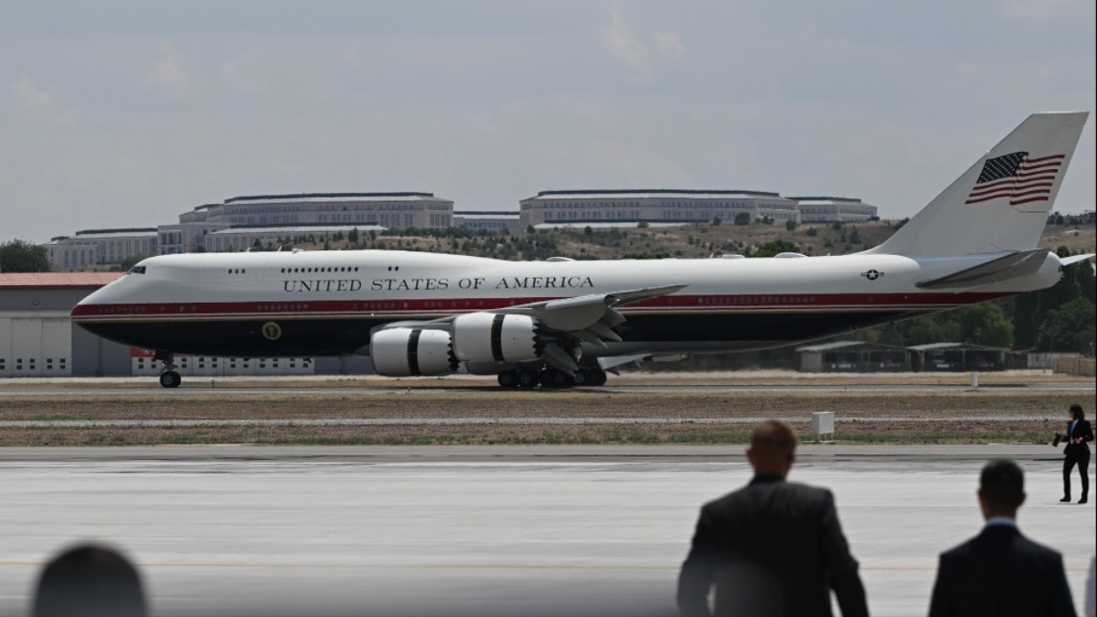 Trump'ın uçağı Ankara'ya iniş yaptı
