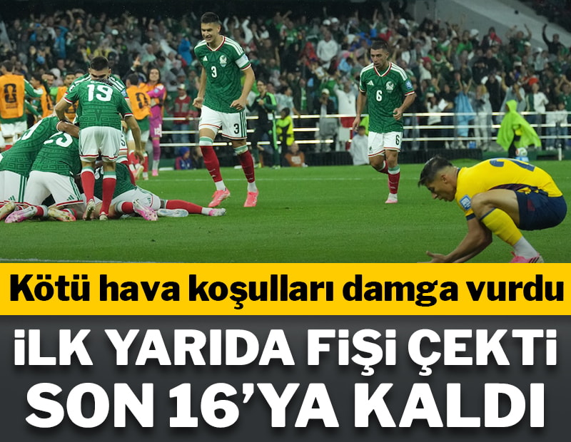 Meksika ilk yarıda fişi çekti, adını son 16'ya yazdırdı