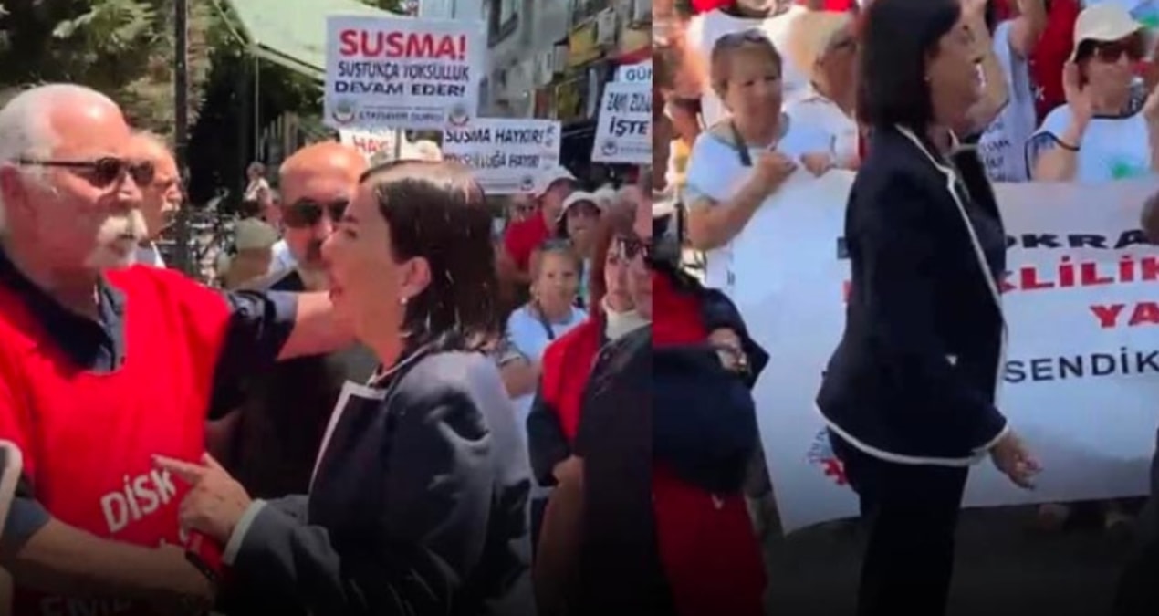 Kılıçdaroğlu destekçisi vekile emeklilerden sert tepki: Alandan terk etmek zorunda kaldı