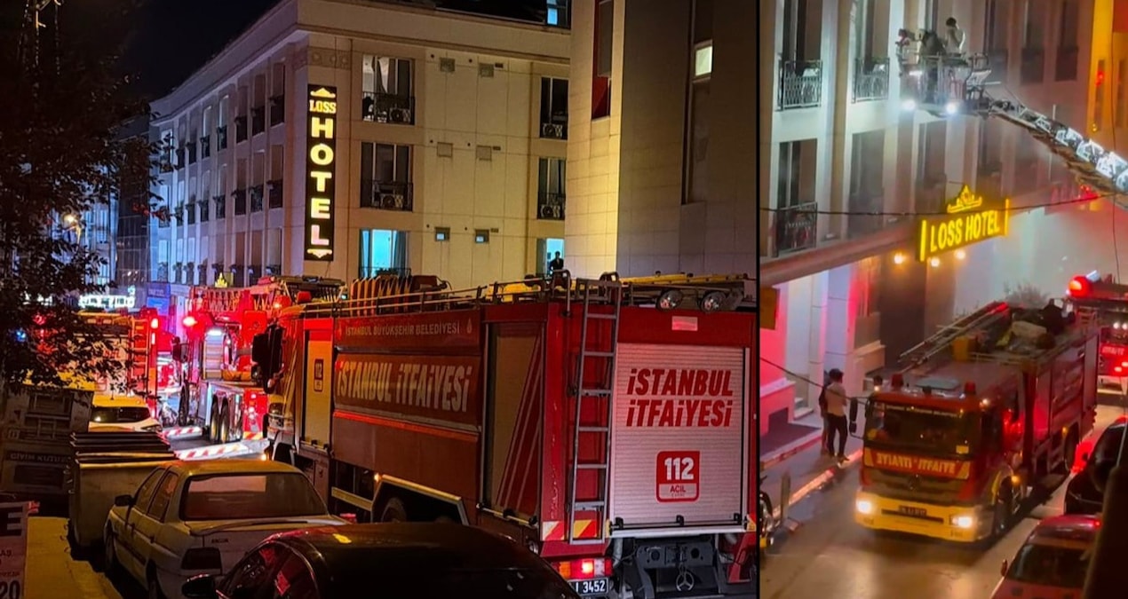 Esenyurt'ta otel yangını: Müşteriler korku dolu anlar yaşadı