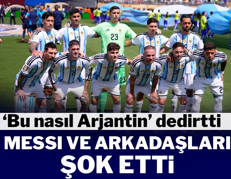 Messi ve arkadaşları şok etti! 'Bu nasıl Arjantin' dedirtti