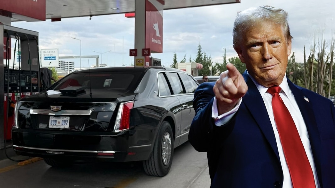 Trump'ın konvoyunda yer alacak araçlar Ankara'da