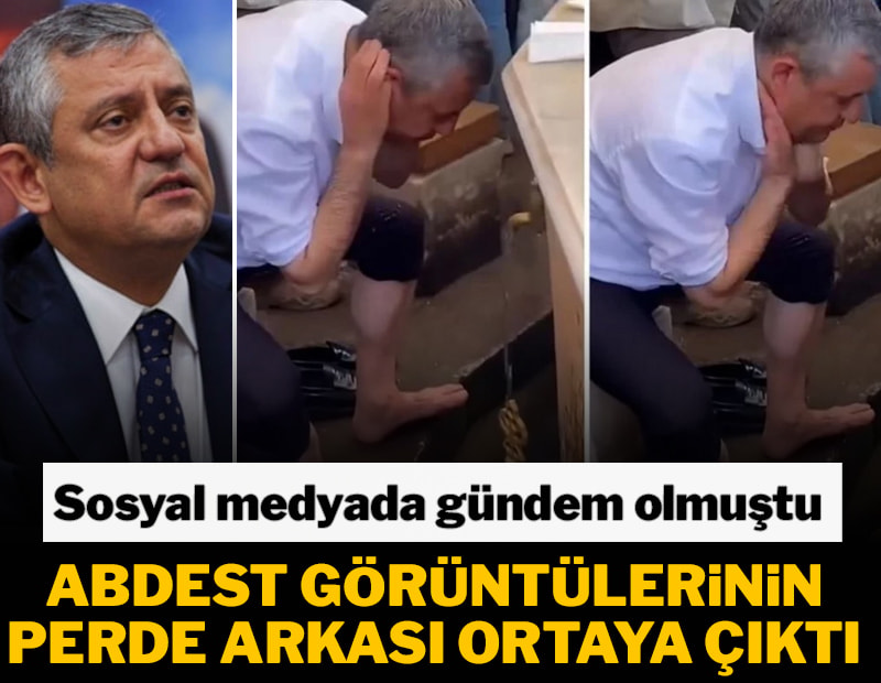 Sosyal medyada gündem olmuştu! Özel'in abdest görüntülerinin perde arkası ortaya çıktı
