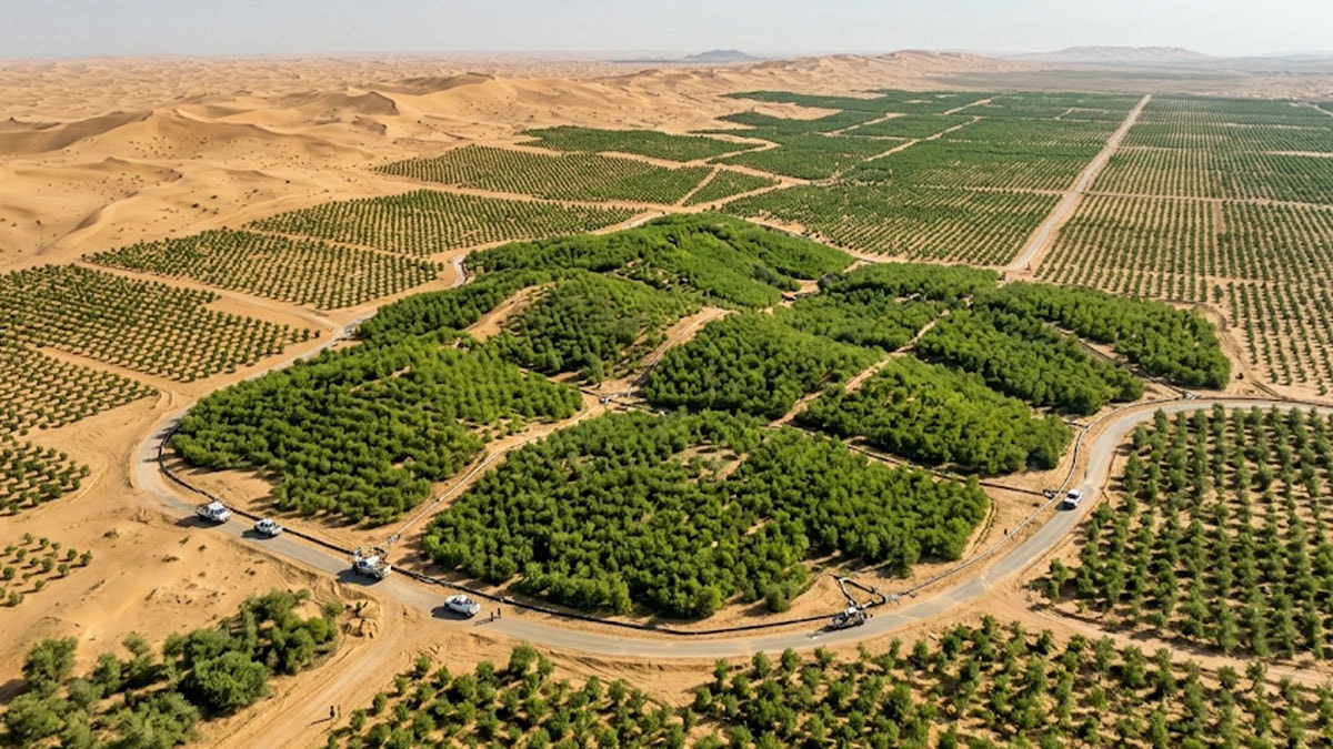 Çölün ortasına 159 milyon ağaç dikerek imkansızı başardılar