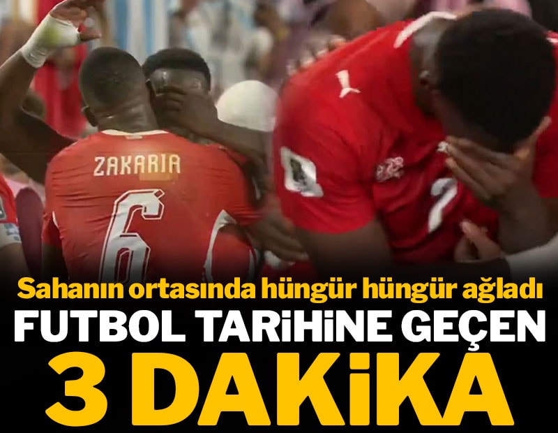 Futbol tarihine geçen 3 dakika: Sahada hüngür hüngür ağladı