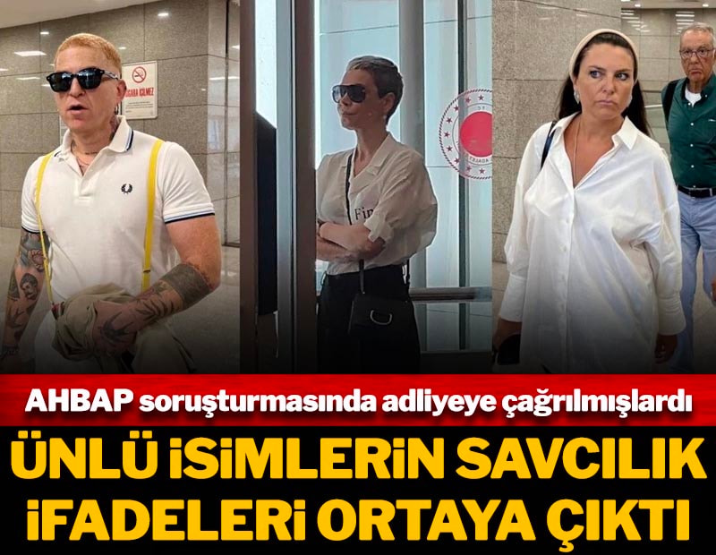 Haluk Levent soruşturmasında adliyeye çağrılan ünlülerin ifadeleri ortaya çıktı
