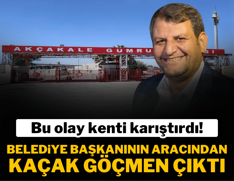 AKP'li belediye başkanının makam aracından kaçak göçmen çıktığı öne sürüldü; CHP'li isimden tepki geldi