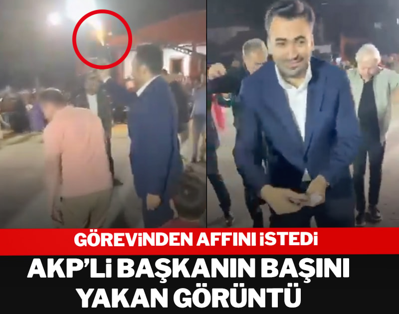 AKP'li Başkan Coşkun Keklik'in başını yakan görüntü! Görevinden affını istedi