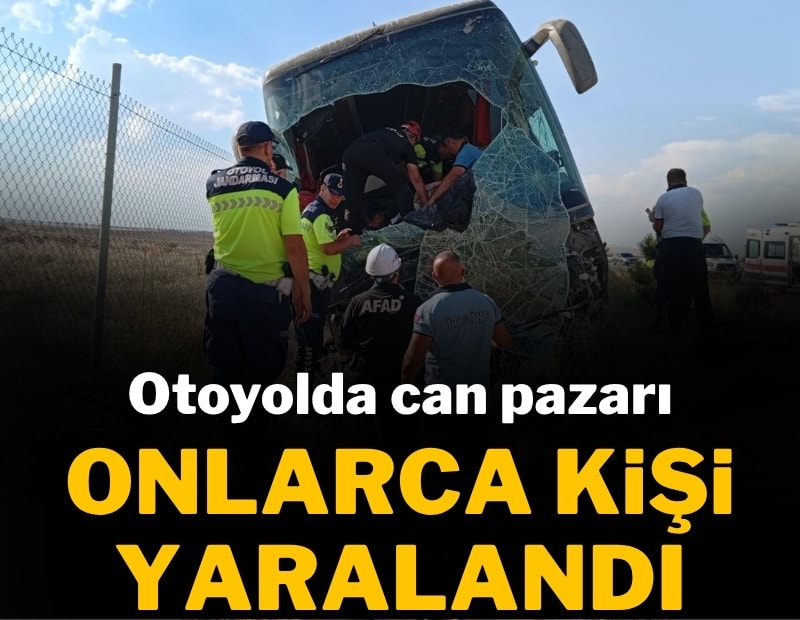 Aksaray'da yolcu otobüsü yoldan çıktı: Çok sayıda yaralı var