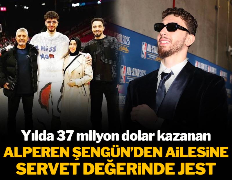 Alperen Şengün'den ailesine servet değerinde hediye: Yıllık 37 milyon dolar kazanıyor