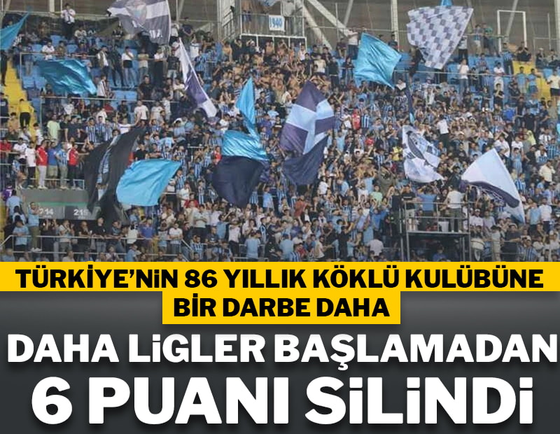 Daha ligler başlamadan 6 puanı silindi