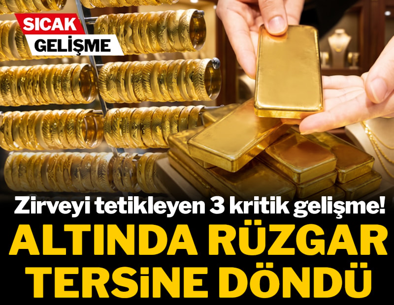 Altın fiyatlarında rüzgar tersine döndü: Zirveyi tetikleyen 3 kritik gelişme!