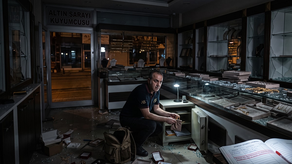 Çalıp çalıp yerine koydu! Elektrik kesildi 300 tam altın buhar oldu
