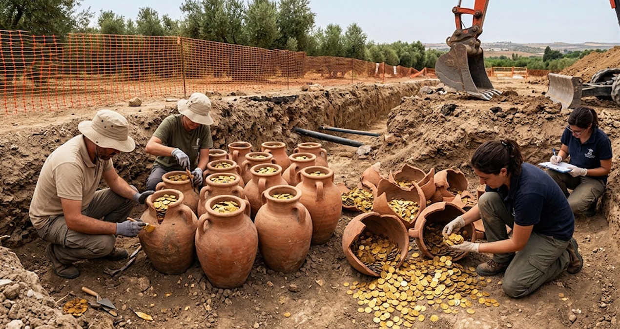 Boru hattı döşerken 600 kilo altın buldular