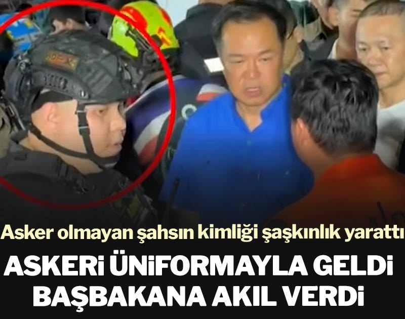 Askeri üniformayla geldi, başbakana akıl verdi: Kimliği şaşkınlık yarattı