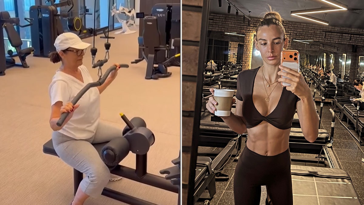 Hülya Koçyiğit'in spor yaptığı anlar ilgili gördü