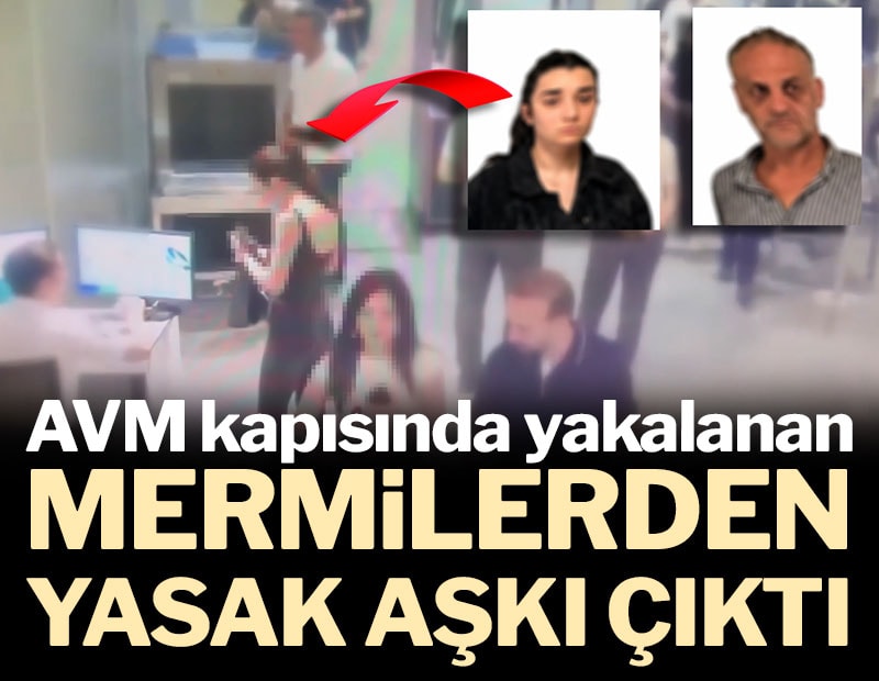 AVM kapısında yakalanan mermilerden yasak aşk çıktı