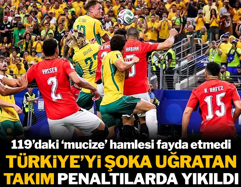 Türkiye'yi şoka uğratan takım penaltılarda yıkıldı