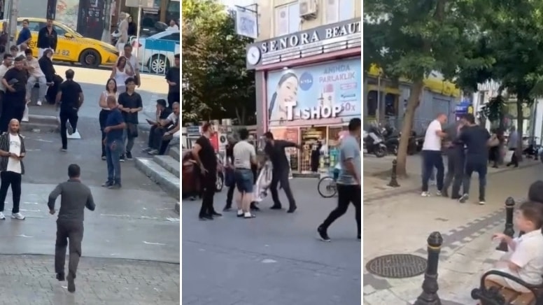 Sokak ortasında dehşet anları; tartıştığı kişiyi ensesinden bıçakladı