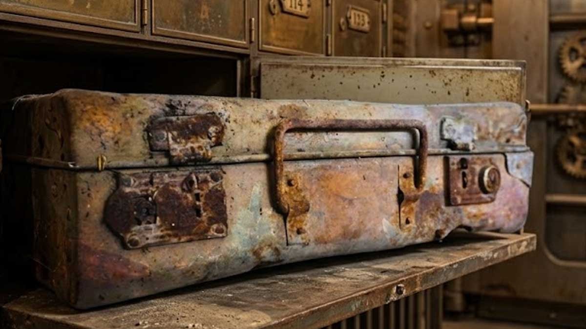 100 yıl boyunca banka kasasında saklanan bavulu açtılar: Aile küçük dilini yuttu