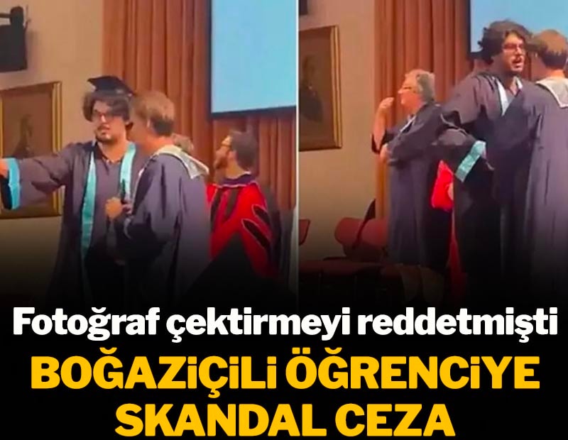 Boğaziçi Üniversitesi'nde akademisyenle fotoğraf çektirmeyen öğrenciye skandal ceza