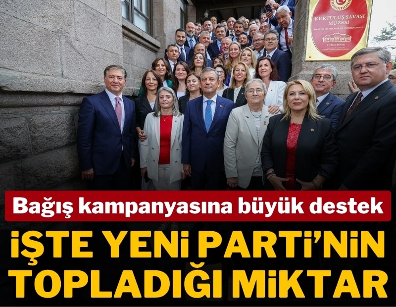 Yeni Parti'ye iki günde 182 milyon TL bağış toplandı