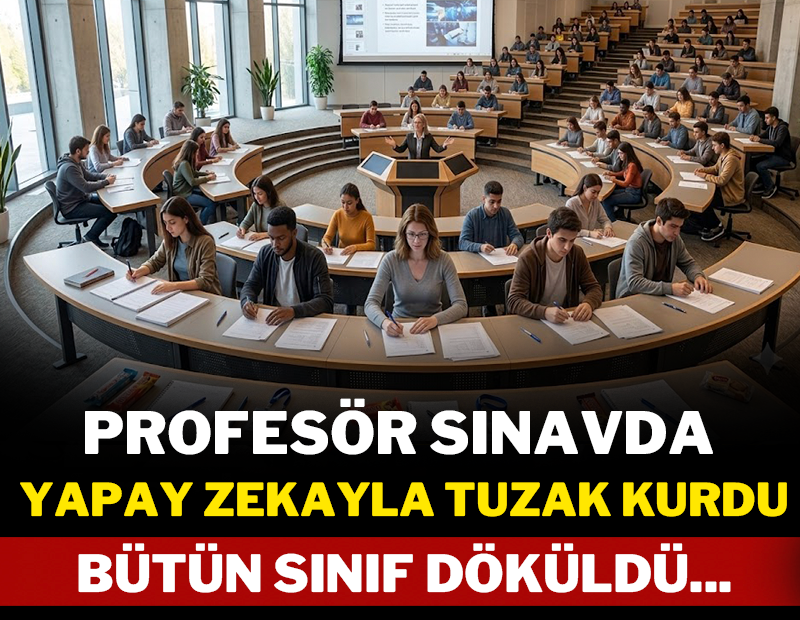 Profesör sınavda yapay zekayla tuzak kurdu: Bütün sınıf döküldü