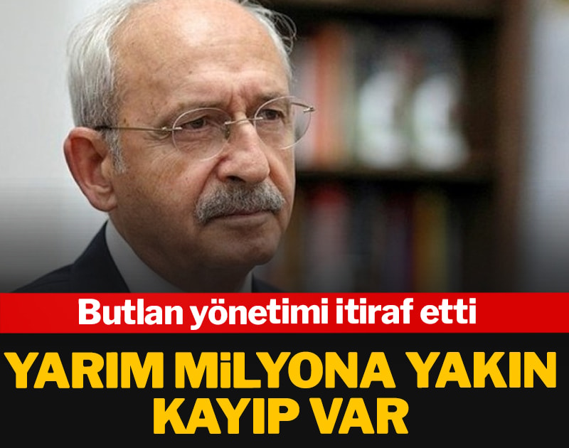 Butlan yönetimi itiraf etti: Yarım milyona yakın kayıp var