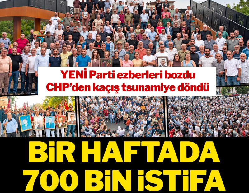 7 günde 700 bin istifa
