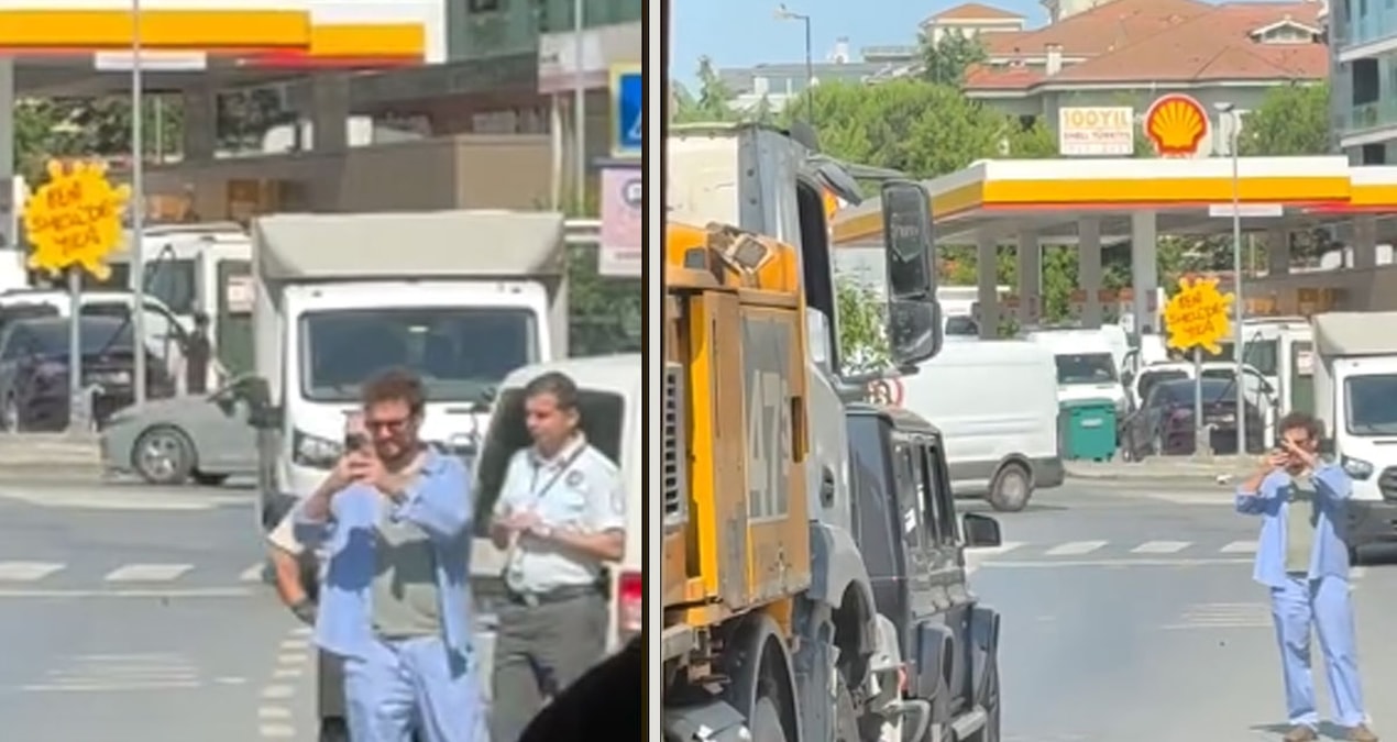 Yeni cip sevinci kısa sürdü! Ünlü şef Danilo'nun lüks aracına iş makinesi çarptı