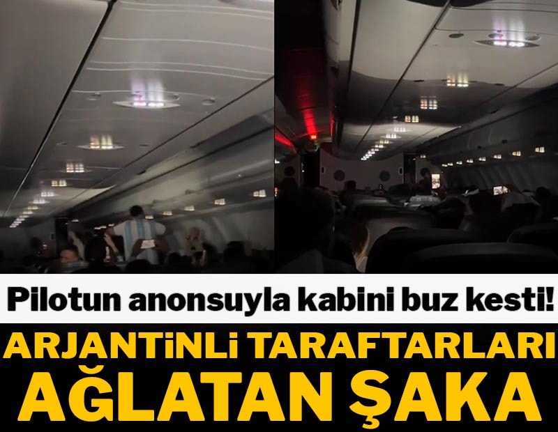 Pilotun şakası Arjantinli taraftarları şoke etti! Gerçeği açıklayınca yıkıldılar