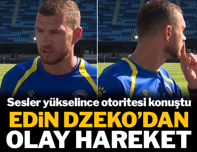 Edin Dzeko'dan olay hareket: Sesler yükselince otoritesi konuştu